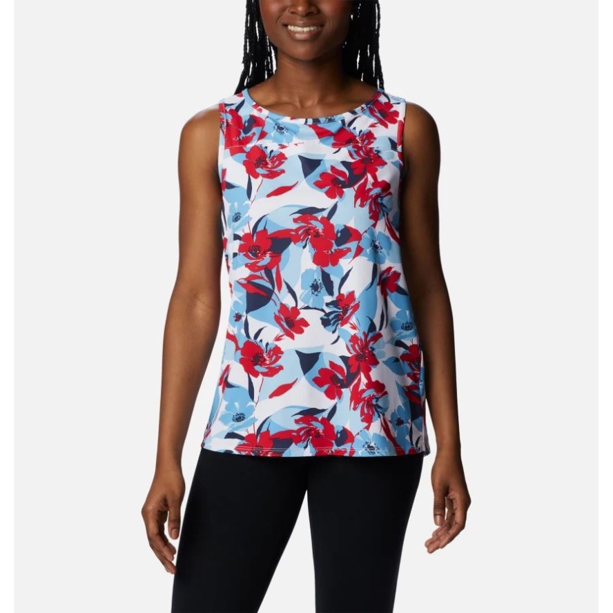 Columbia Sale Red Lily/Pop Flora Women's Chill River Tank