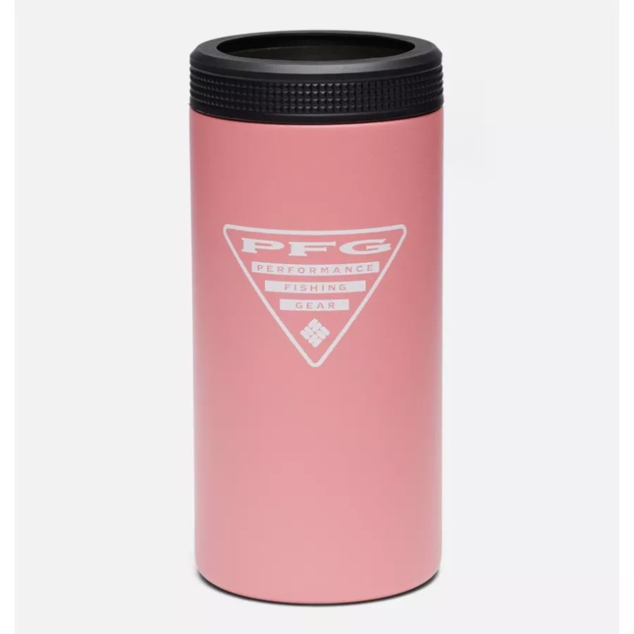 Columbia Sale Salmon PFG Double-Wall Vacuum Slim Can Cozie