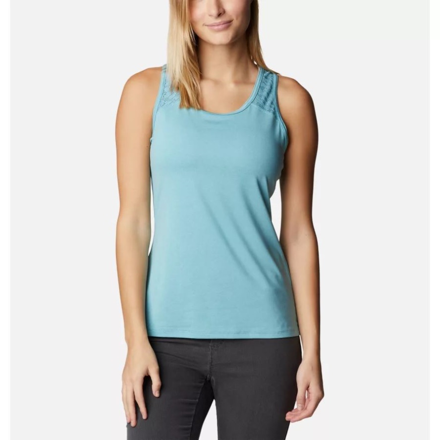 Columbia Sale Sea Wave Heather Women's Peak To Point II Technical Tank