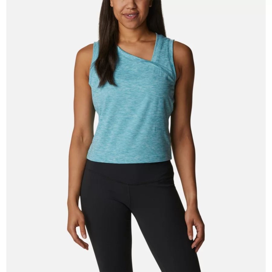 Columbia Sale Sea Wave Heather Women's Weekend Adventure Technical Tank Top
