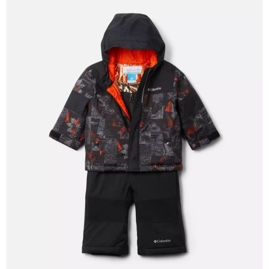 Columbia Sale Shark Kaleidoscope/Black Infant Mighty Mogul Omni-Heat Infinity Insulated Set