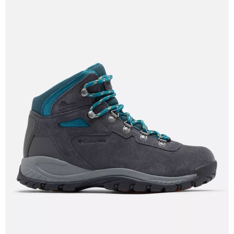Columbia Sale Shark/River Blue Women's Newton Ridge Plus Waterproof Amped Hiking Boot Wide