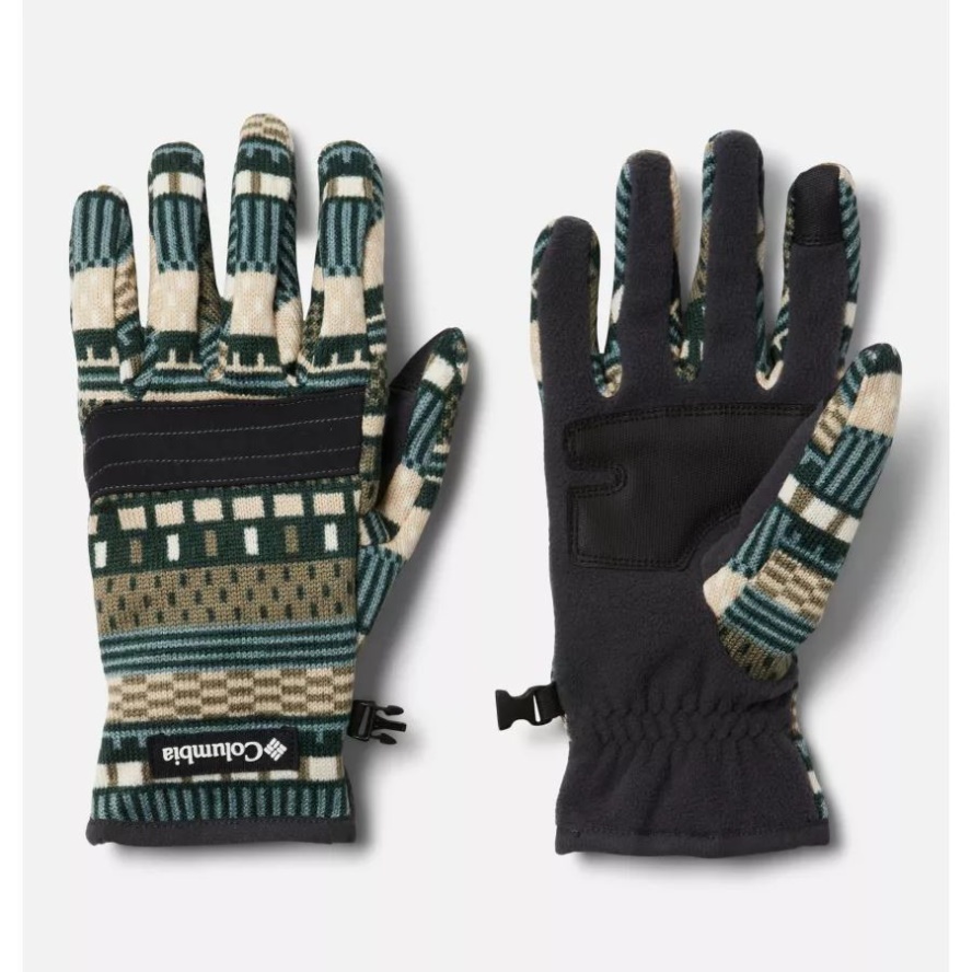 Columbia Sale Spruce Heather Apres Stripe Men's Sweater Weather Fleece Gloves