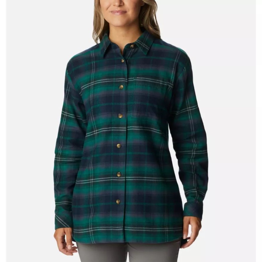 Columbia Sale Spruce Multi Tartan Women's Holly Hideaway Flannel Shirt