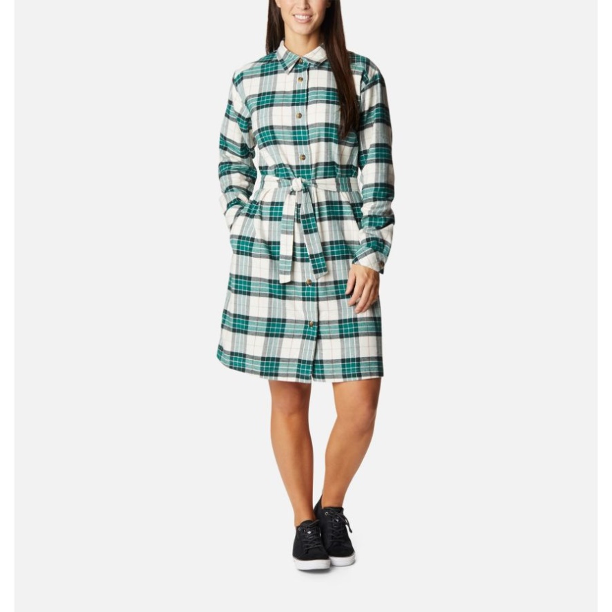 Columbia Sale Spruce Simple Tartan Women's Holly Hideaway Flannel Dress