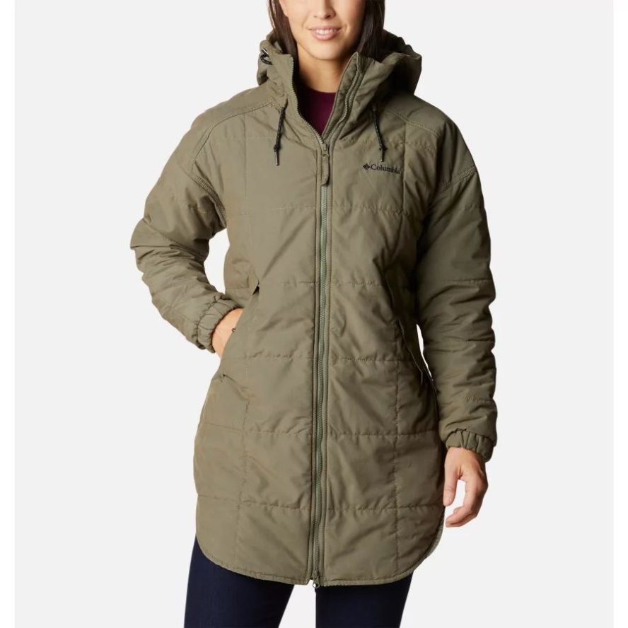 Columbia Sale Stone Green/Chalk Check Print Women's Chatfield Hill Novelty Jacket