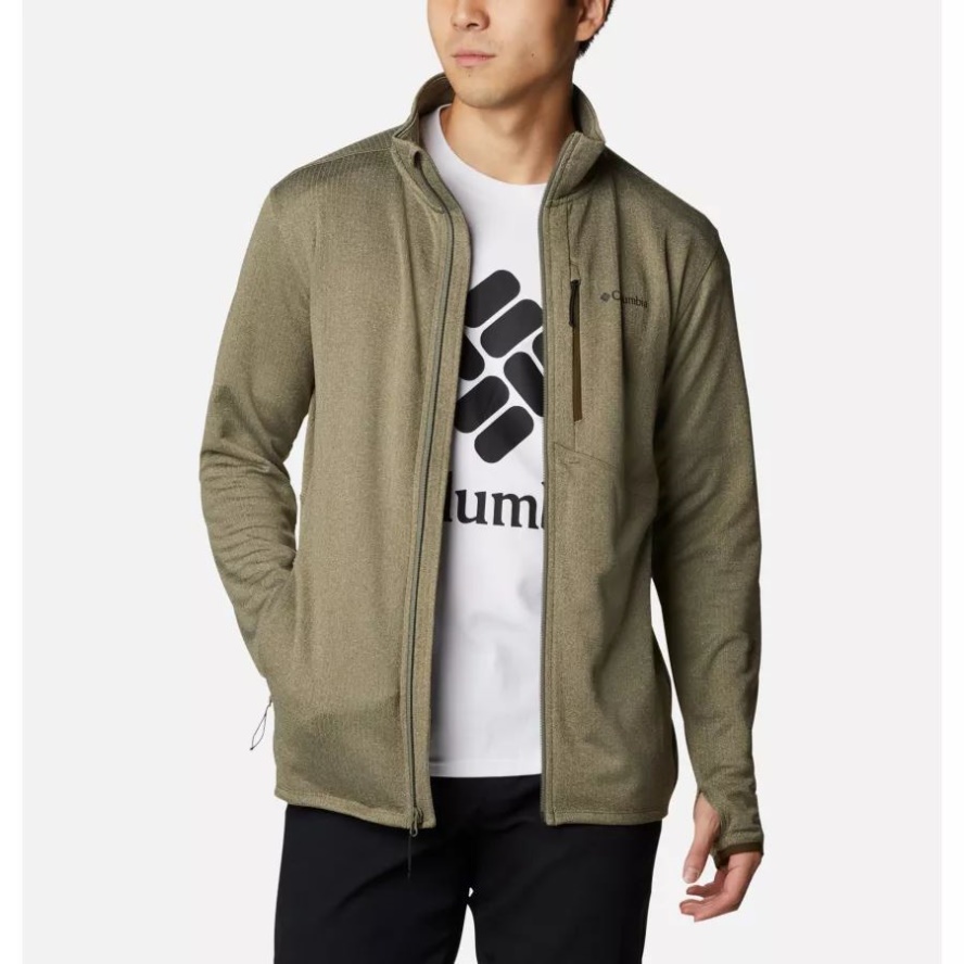 Columbia Sale Stone Green Heather Men's Park View Fleece Jacket
