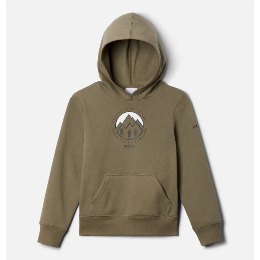 Columbia Sale Stone Green Kids' Tabor Heights Graphic Hoodie
