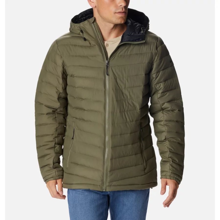 Columbia Sale Stone Green Men's Slope Edge Hooded Insulated Jacket