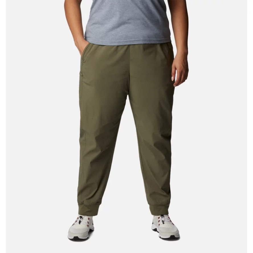 Columbia Sale Stone Green Women's Leslie Falls Joggers Plus Size