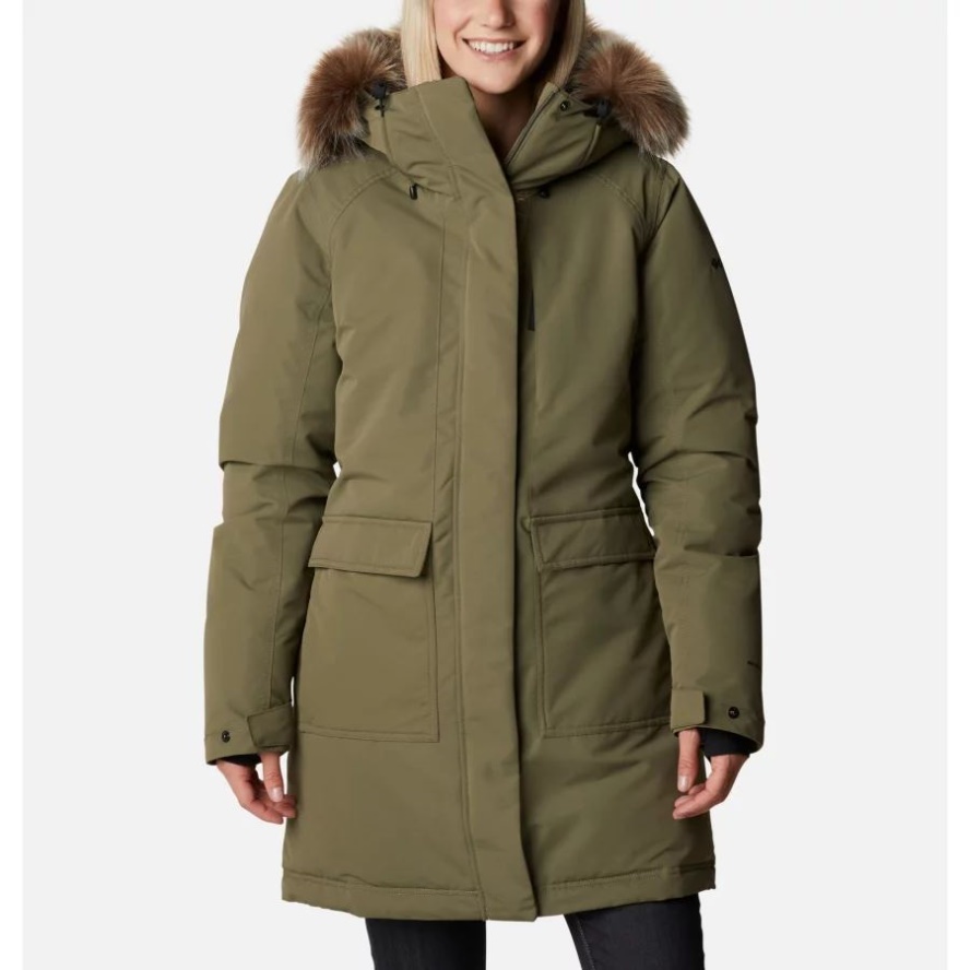 Columbia Sale Stone Green Women's Little Si Waterproof Insulated Parka