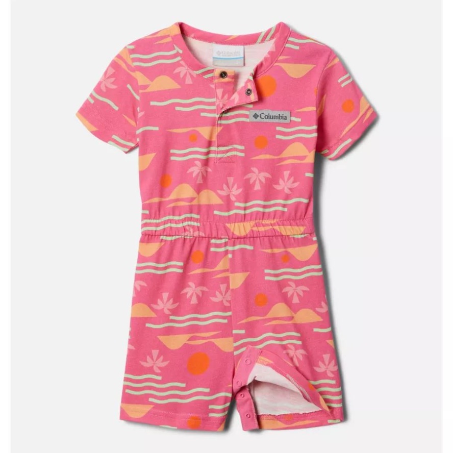 Columbia Sale Toddler Little Sur Playsuit Wild Geranium Seaside