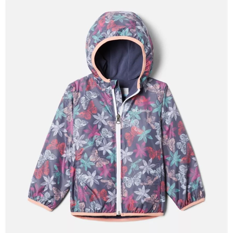 Columbia Sale Toddler Mini Pixel Grabber II Wind Jacket Nocturnal Flutterby