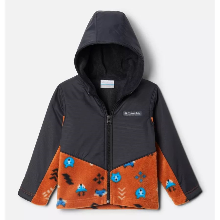 Columbia Sale Toddler Steens Mt Overlay Hoodie Warm Copper Woodlands/Black