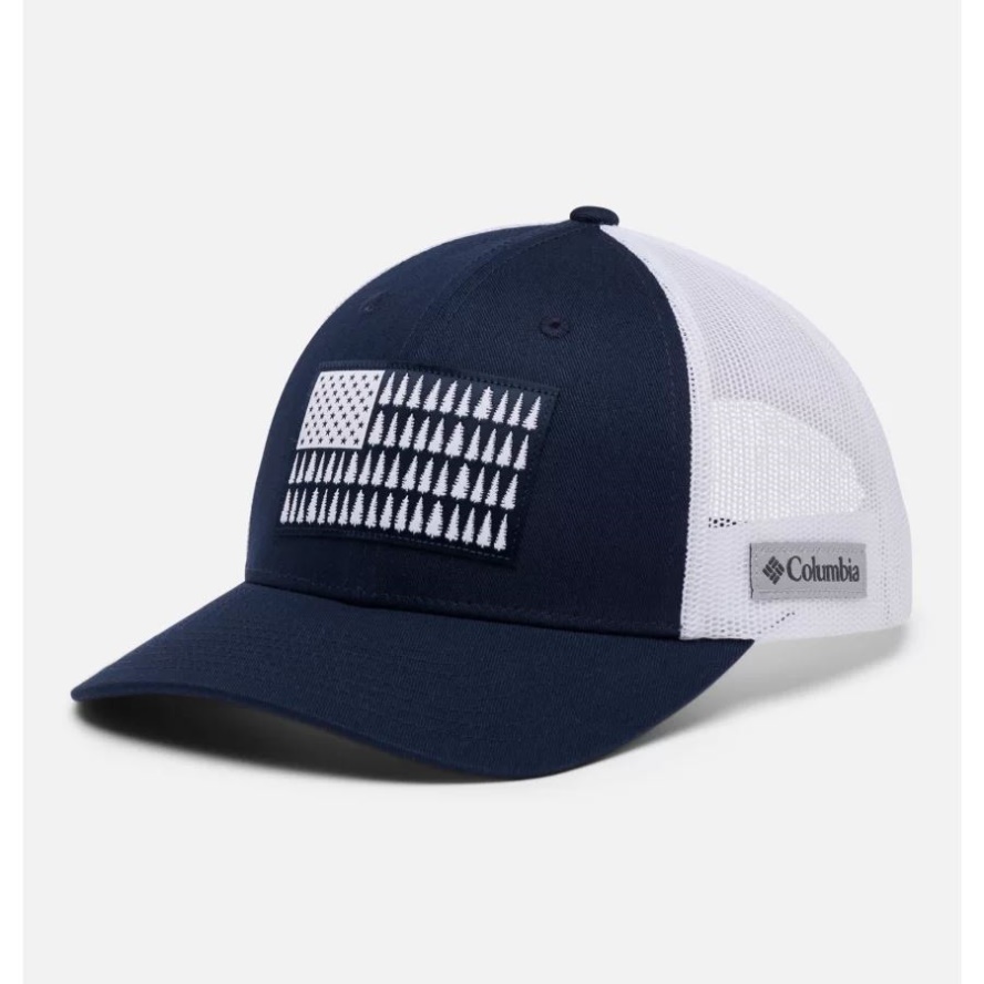 Columbia Sale Tree Flag Mesh Snapback Low Crown Collegiate Navy Columbia Sale