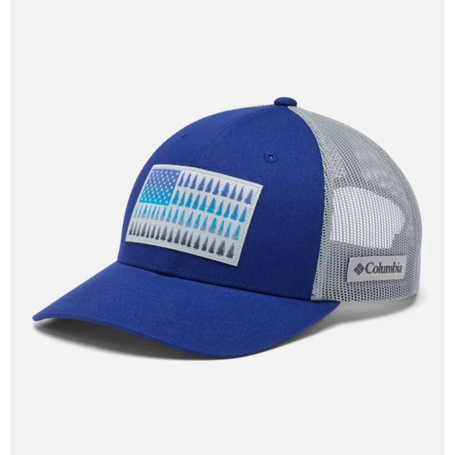 Columbia Sale Tree Flag Mesh Snapback Low Crown Columbia Sale Dark Sapphire/Cirrus Grey