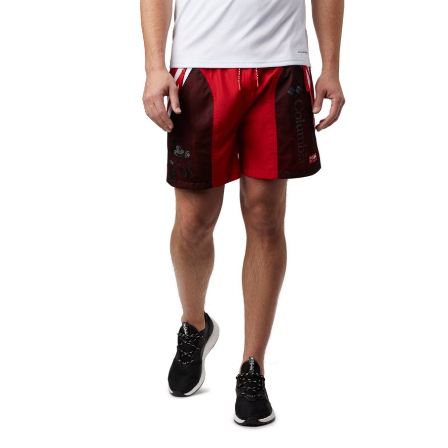 Columbia Sale Unisex Disney Riptide Shorts Bright Red
