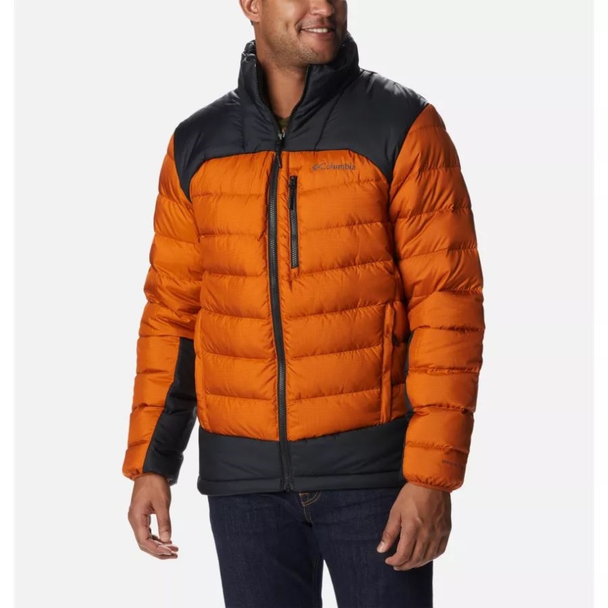 Columbia Sale Warm Copper/Black Men's Autumn Park Down Jacket Tall