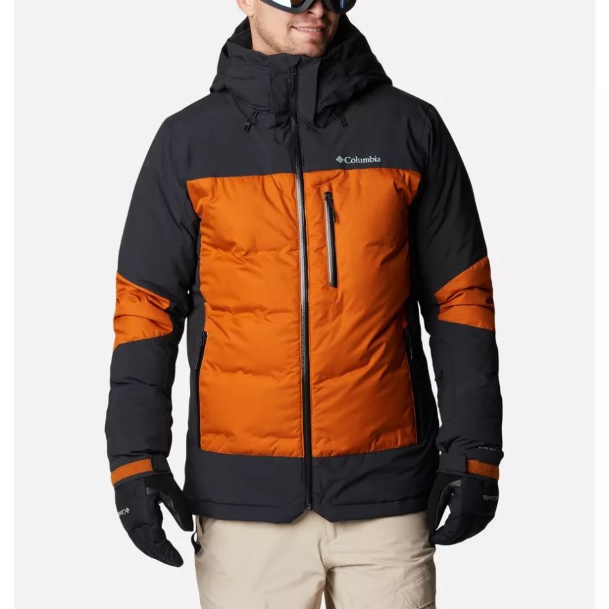 Columbia Sale Warm Copper/Black Men's Wild Card II Down Jacket