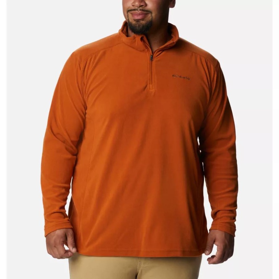 Columbia Sale Warm Copper Men's Klamath Range II Half Zip Fleece Pullover Big