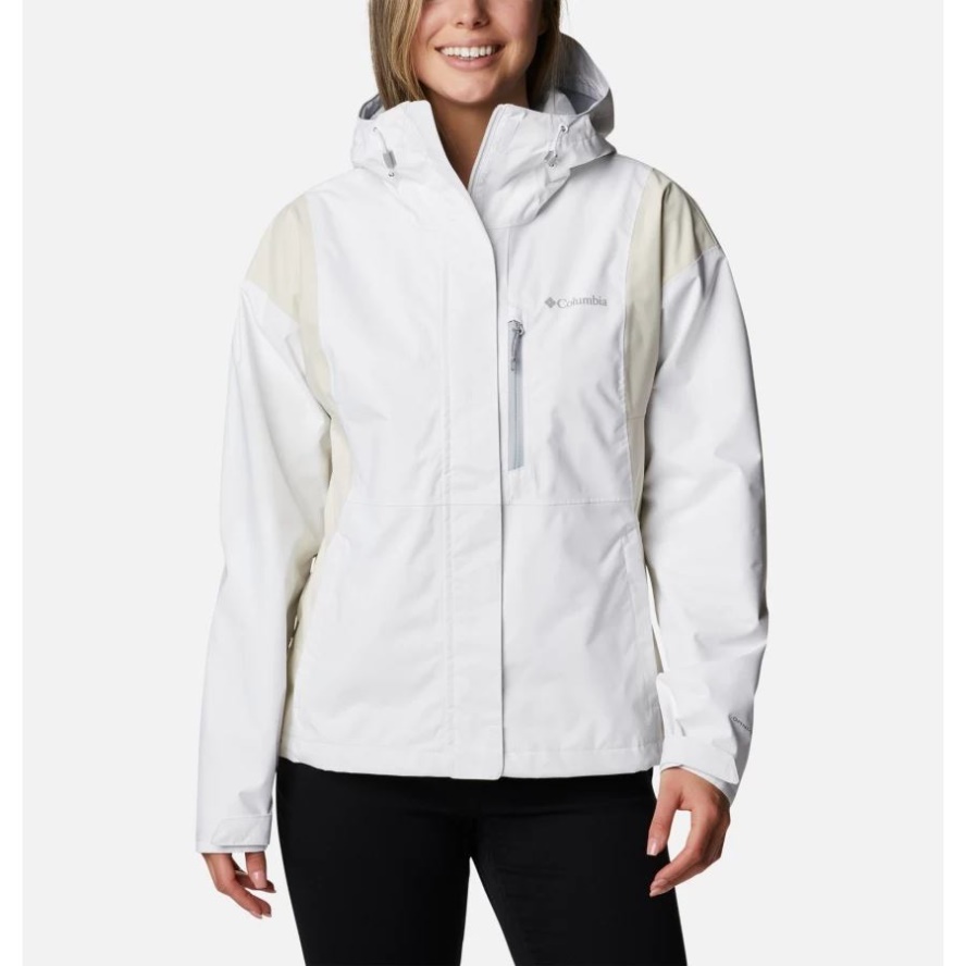 Columbia Sale White/Chalk Women's Hikebound Waterproof Shell Walking Jacket