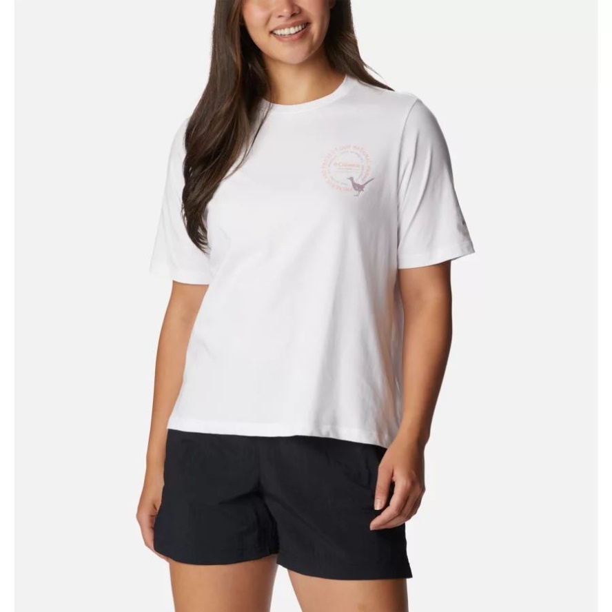 Columbia Sale White/Explore the World Graphic Women's Wild Places T-Shirt