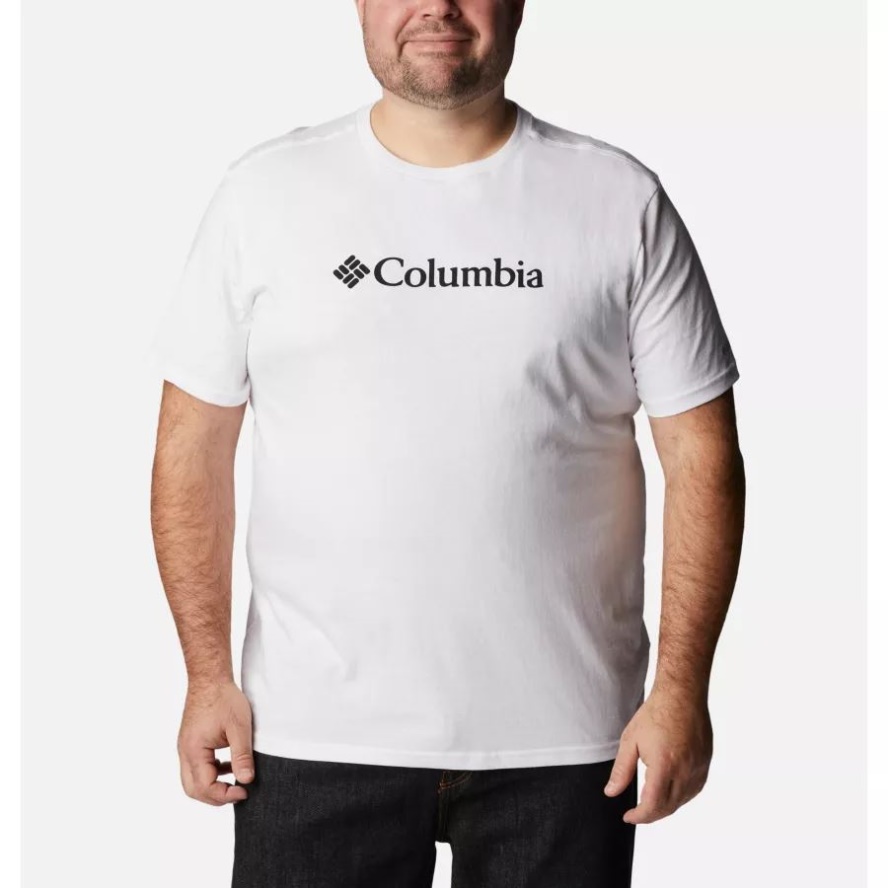 Columbia Sale White Men's CSC Basic Logo T-shirt Extended Size