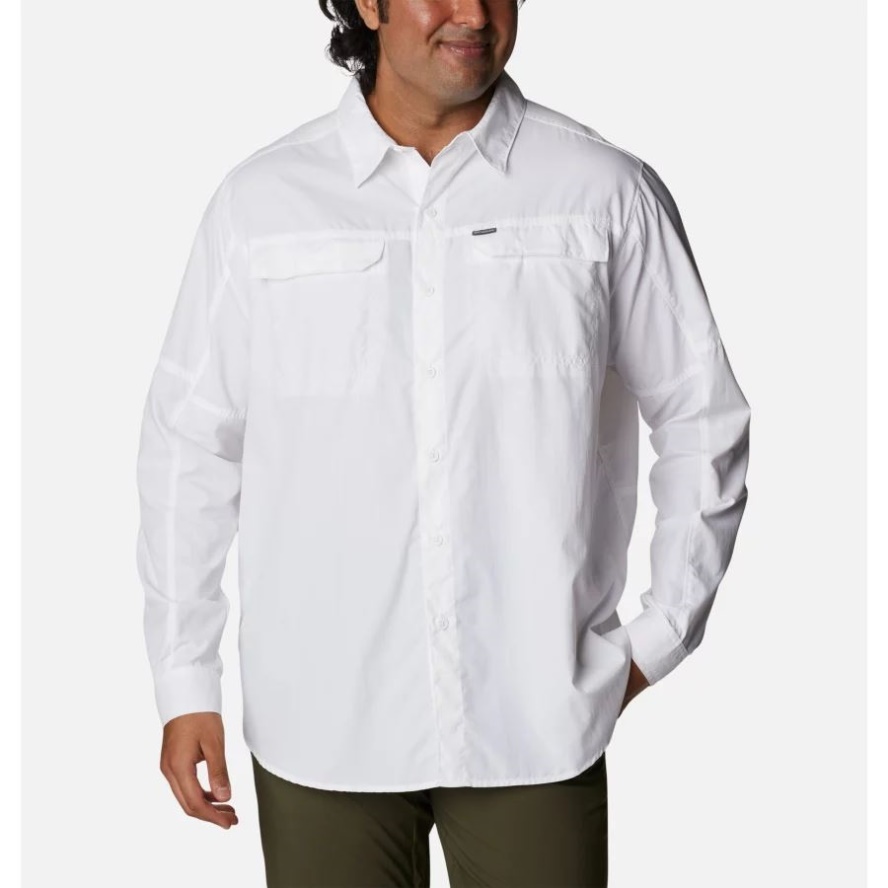 Columbia Sale White Men's Silver Ridge 2.0 Long Sleeve Shirt Big