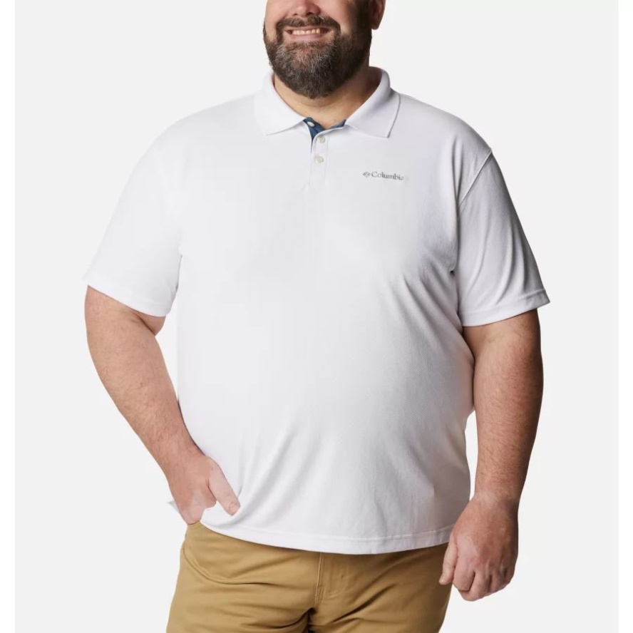 Columbia Sale White Men's Utilizer Polo Shirt Big