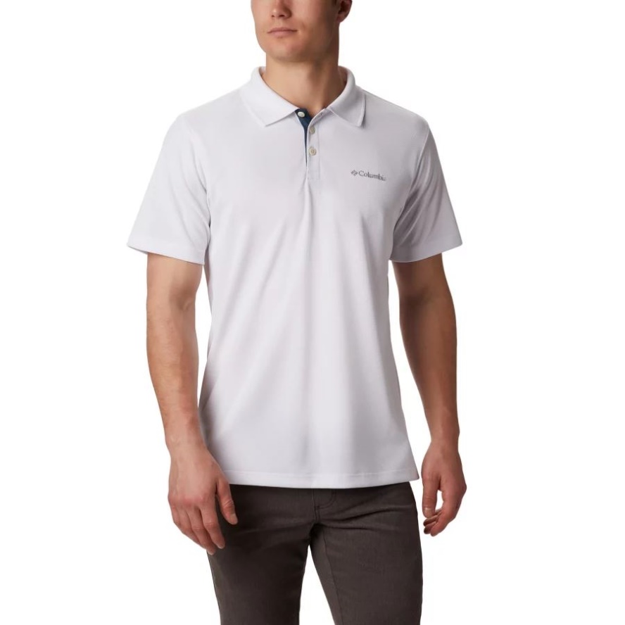 Columbia Sale White Men's Utilizer Polo Shirt Tall