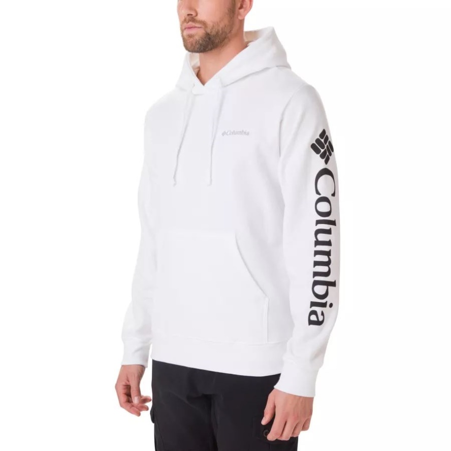 Columbia Sale White Men's Viewmont II Sleeve Graphic Hoodie