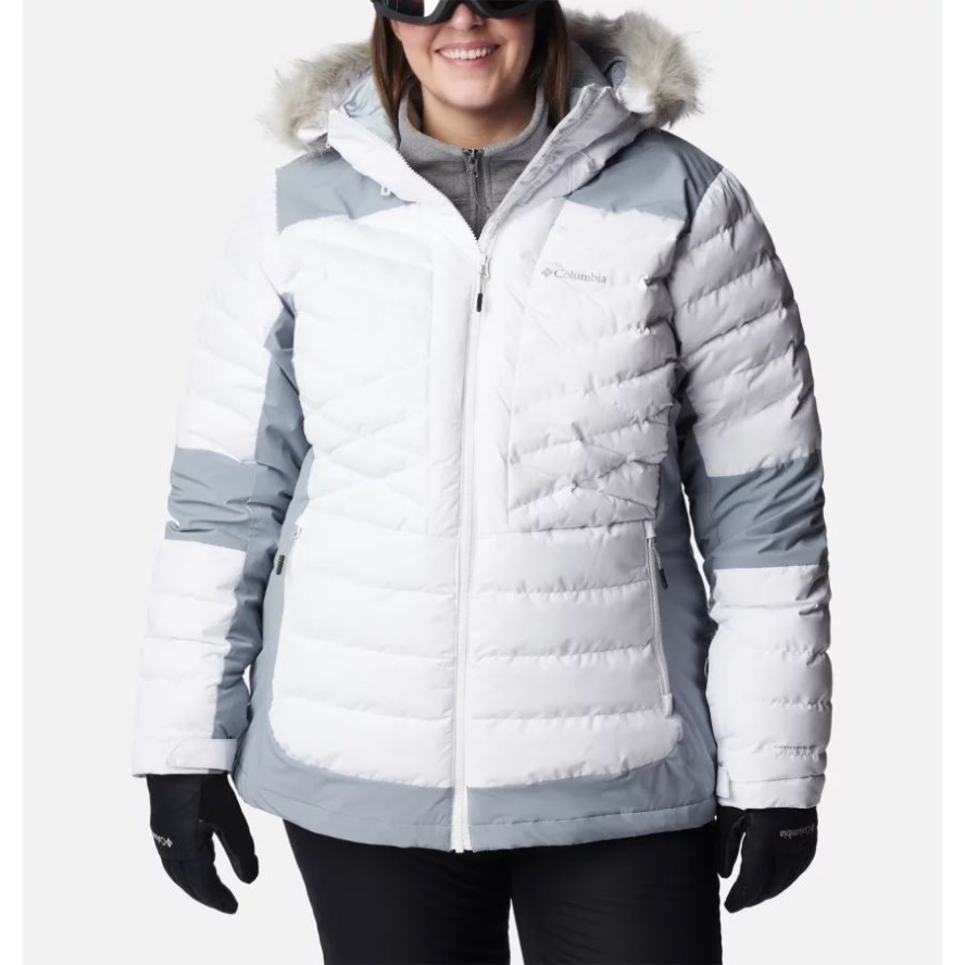 Columbia Sale White/Tradewinds Grey Women's Bird Mountain Omni-Heat Infinity Insulated Jacket