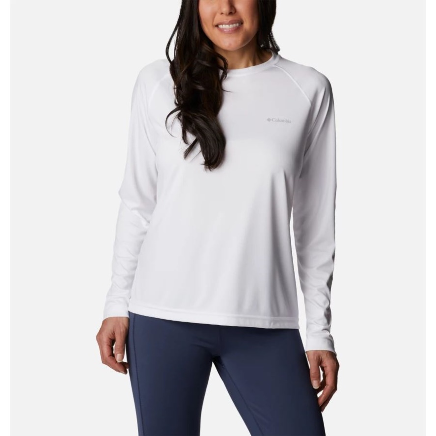 Columbia Sale White Women's Fork Stream Long Sleeve Shirt