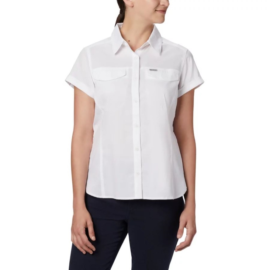 Columbia Sale White Women's Silver Ridge Lite Short Sleeve