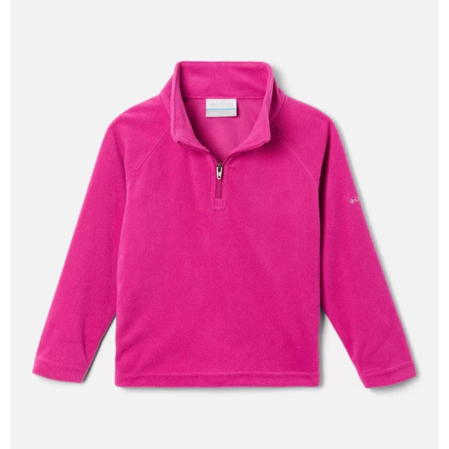 Columbia Sale Wild Fuchsia Girls' Toddler Glacial Fleece Half Zip Jacket