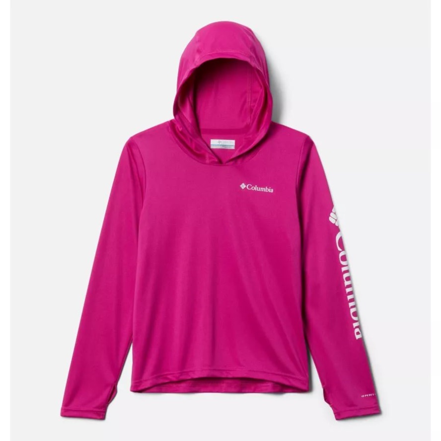 Columbia Sale Wild Fuchsia Kids' Fork Stream Hoodie