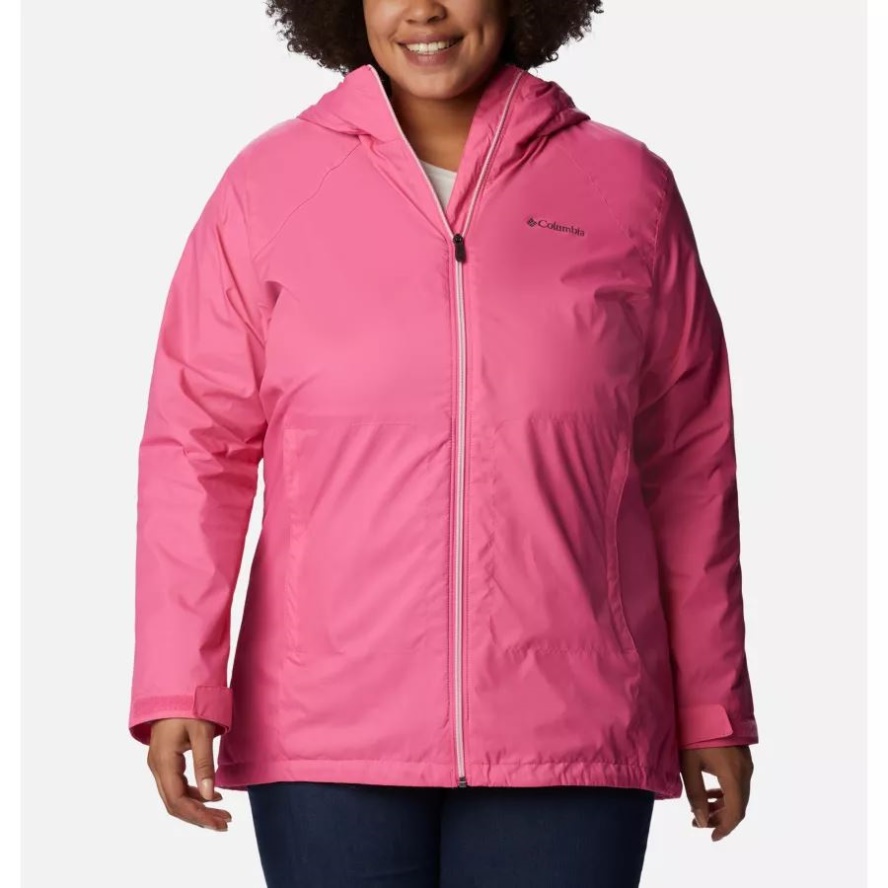 Columbia Sale Wild Geranium Women's Switchback Lined Long Jacket Plus Size