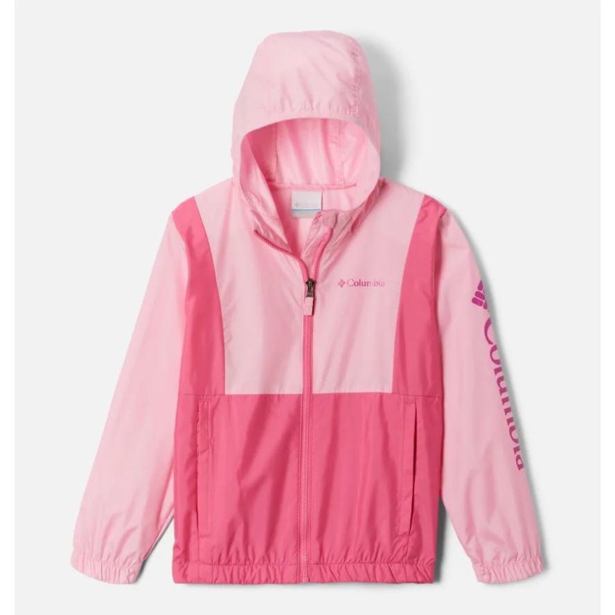 Columbia Sale Wild Rose/Wild Geranium Girls' Lily Basin Jacket