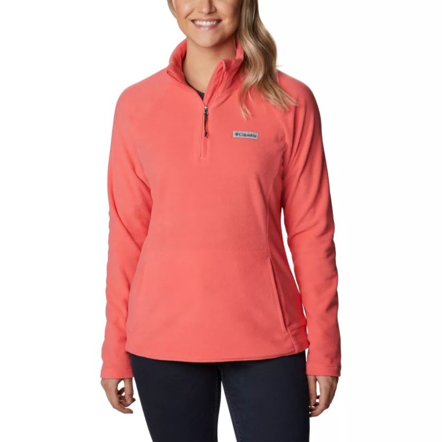 Columbia Sale Women's Ali Peak II Quarter Zip Fleece Pullover Blush Pink