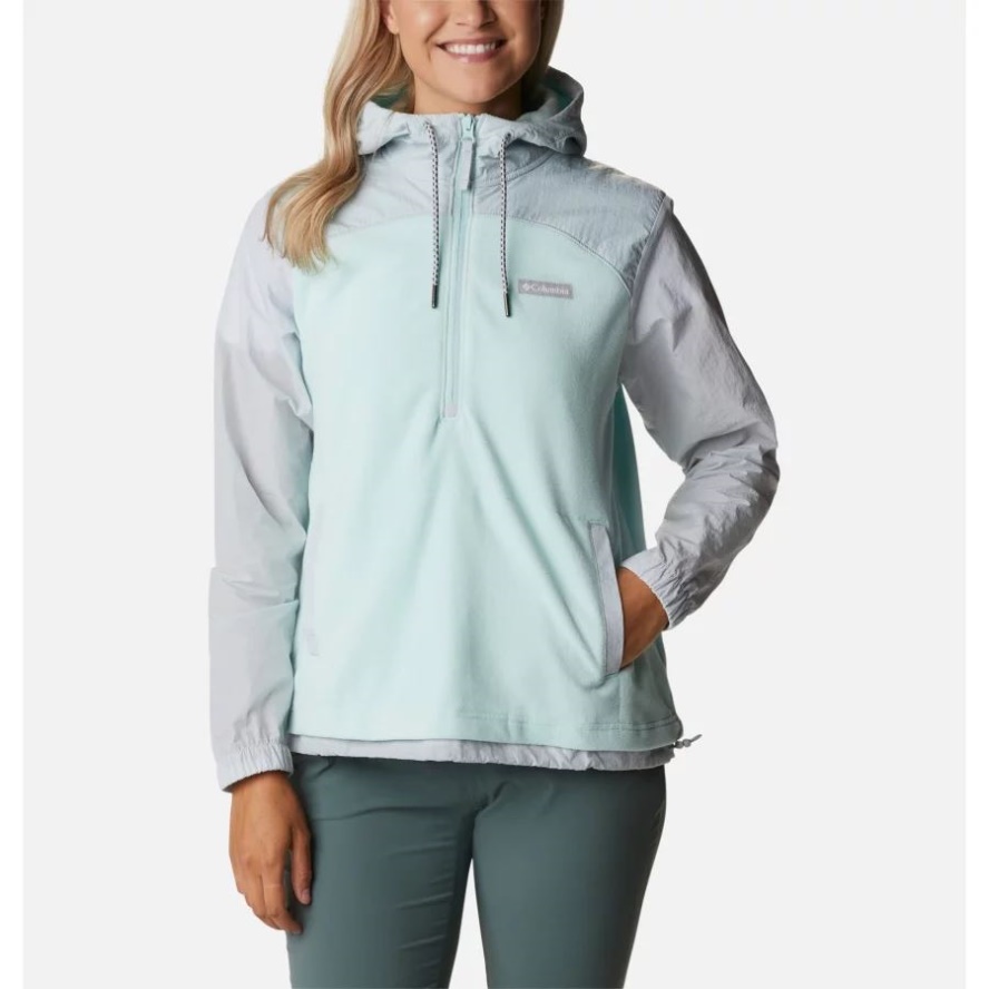 Columbia Sale Women's Ali Peak Overlay Hooded Fleece Icy Morn/Cirrus Grey