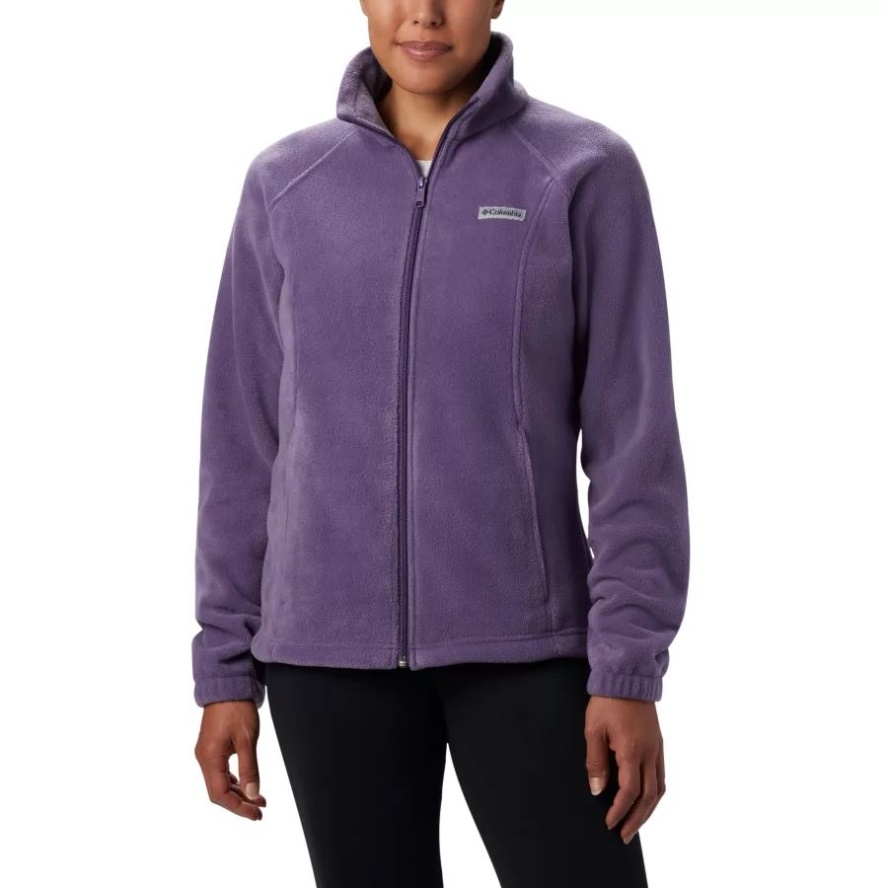 Columbia Sale Women's Benton Springs Full Zip Fleece Jacket Plum Purple