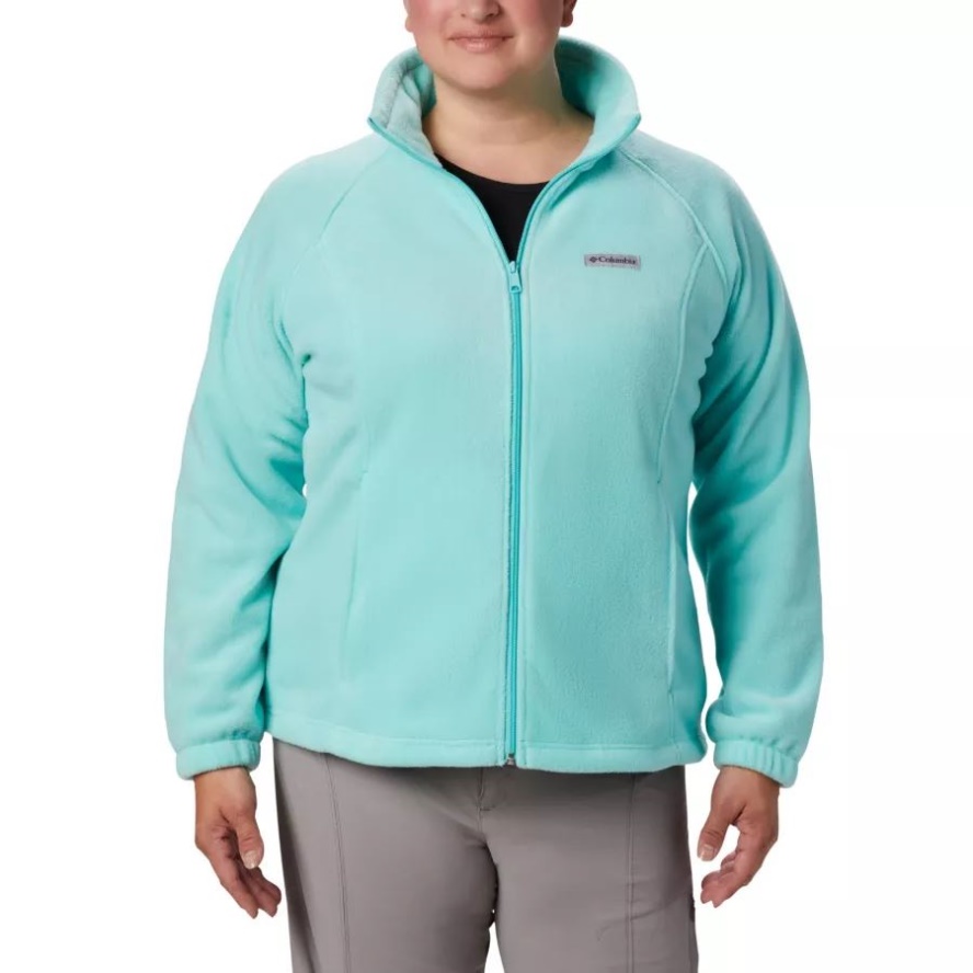 Columbia Sale Women's Benton Springs Full Zip Plus Size Aquarium
