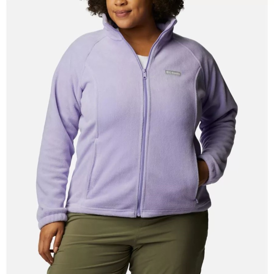 Columbia Sale Women's Benton Springs Full Zip Plus Size Frosted Purple