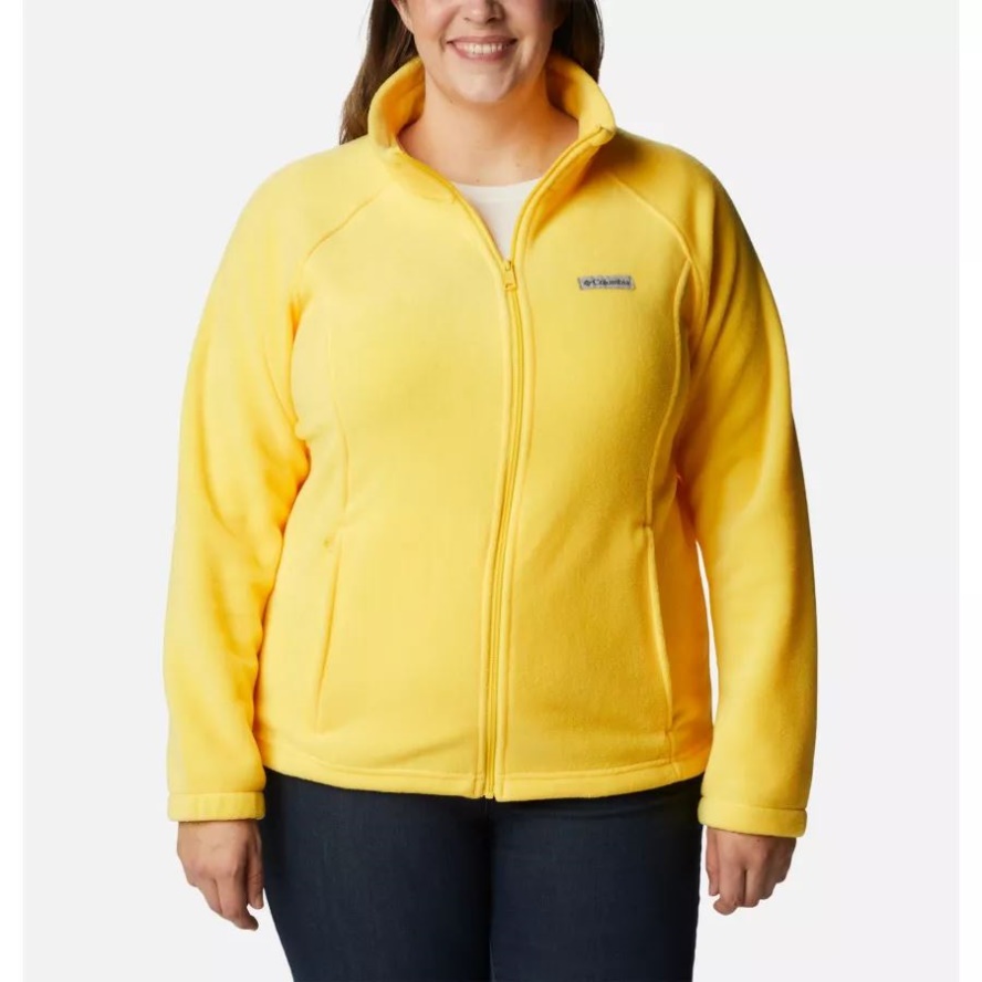 Columbia Sale Women's Benton Springs Full Zip Plus Size Sun Glow
