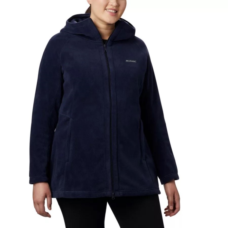 Columbia Sale Women's Benton Springs II Long Hoodie Plus Size Dark Nocturnal