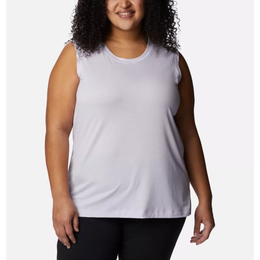 Columbia Sale Women's Boundless Beauty Tank Plus Size Purple Tint