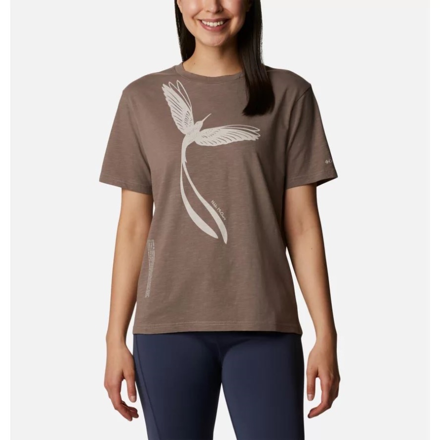 Columbia Sale Women's Break it Down T-Shirt Iron/Graphic Hummingbird