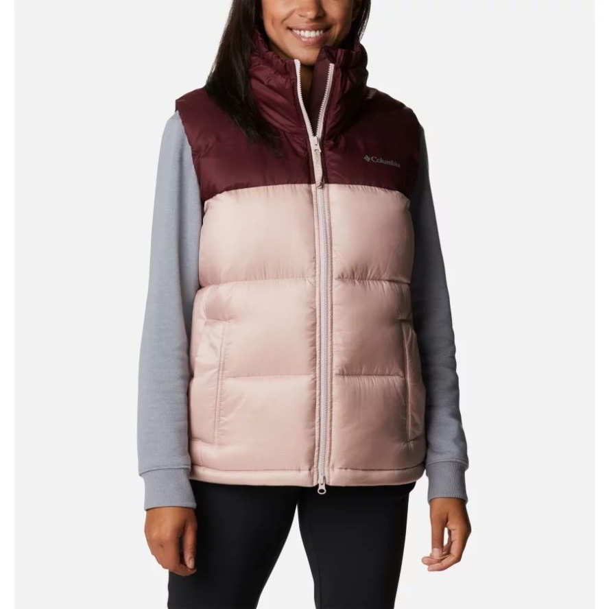 Columbia Sale Women's Bulo Point Omni-Heat Infinity Down Vest Mineral Pink Iridescent/Malbec