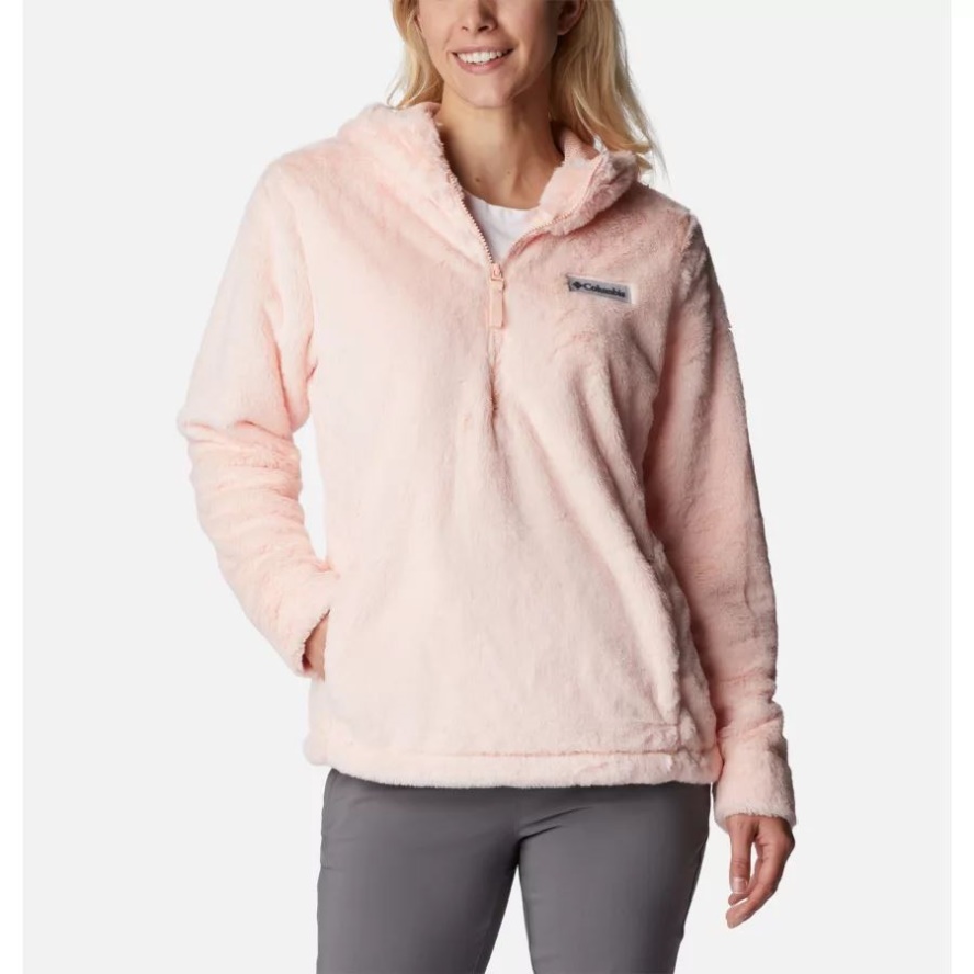 Columbia Sale Women's Bundle Up Sherpa Hooded Pullover Peach Blossom