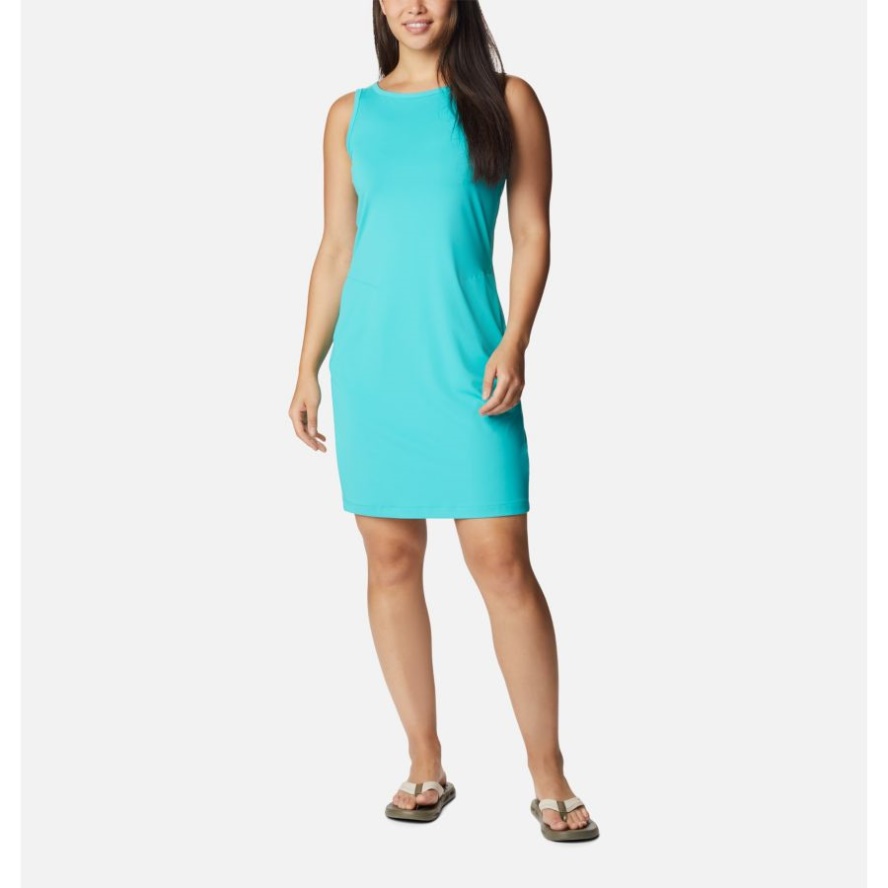 Columbia Sale Women's Chill River Printed Dress Bright Aqua